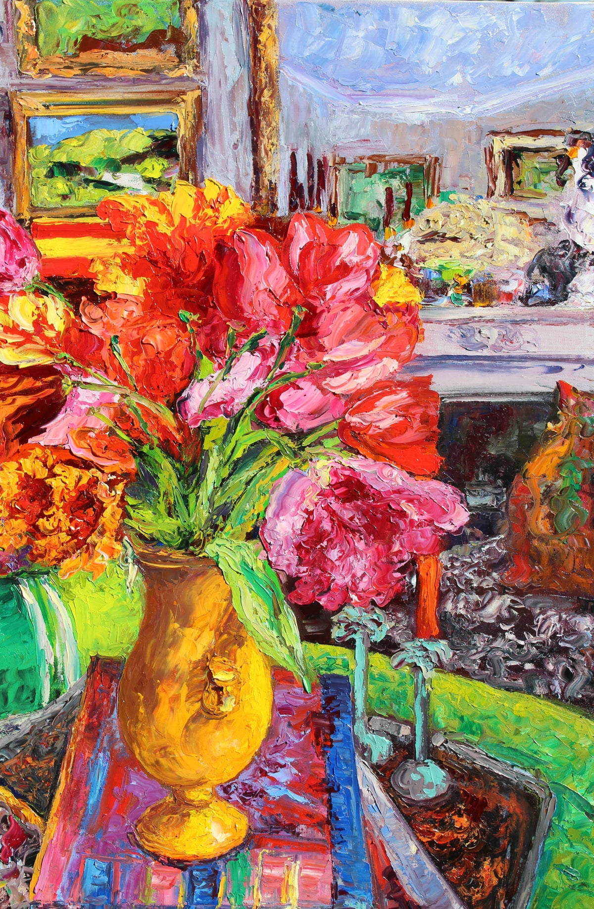 Tulips By The Hearth