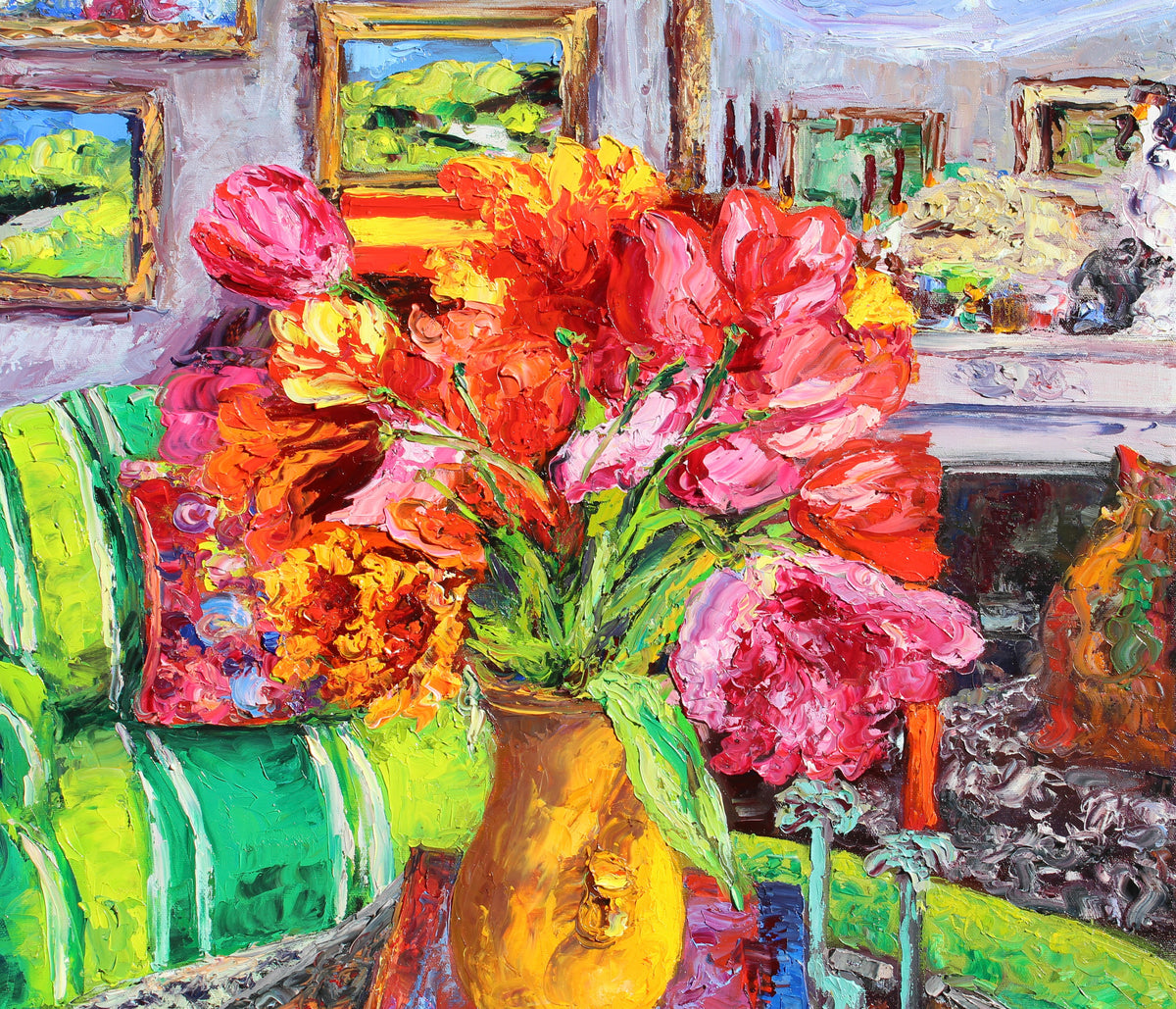 Tulips By The Hearth