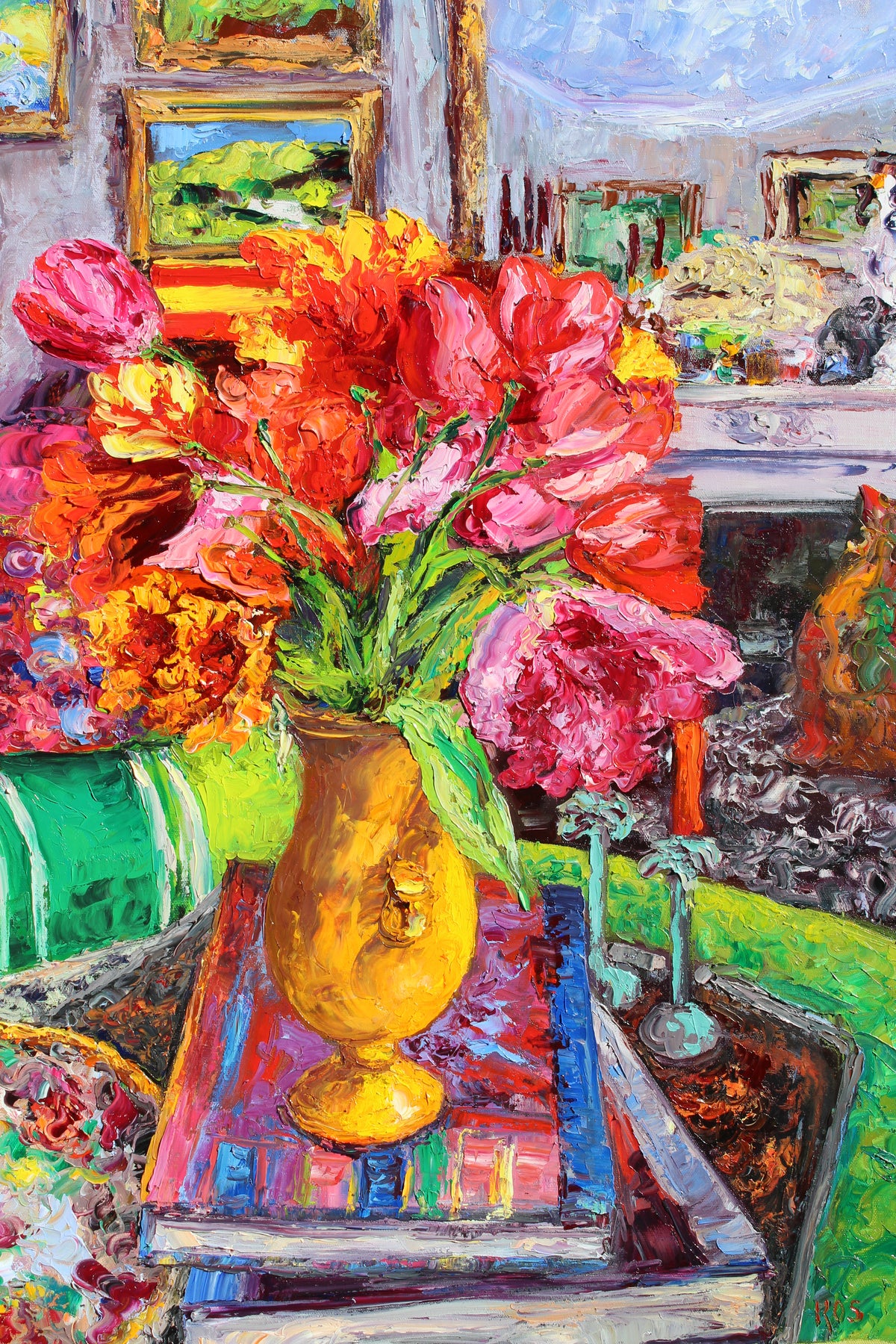 Tulips By The Hearth