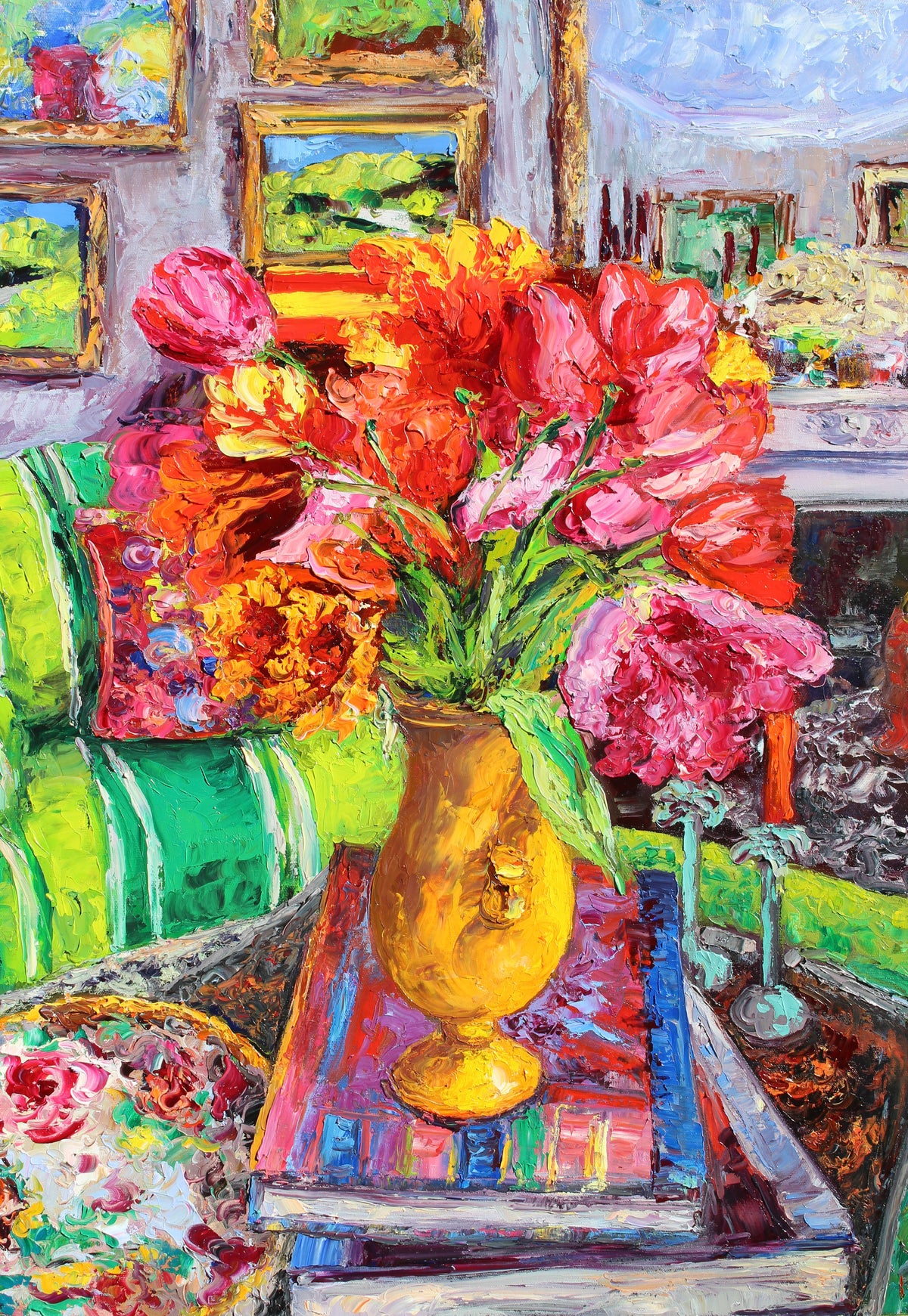 Tulips By The Hearth