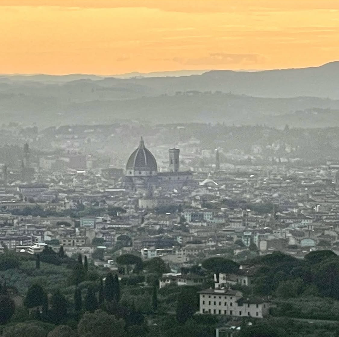 Commission For Oil Painting Of The View Of Florence From Fiesole.