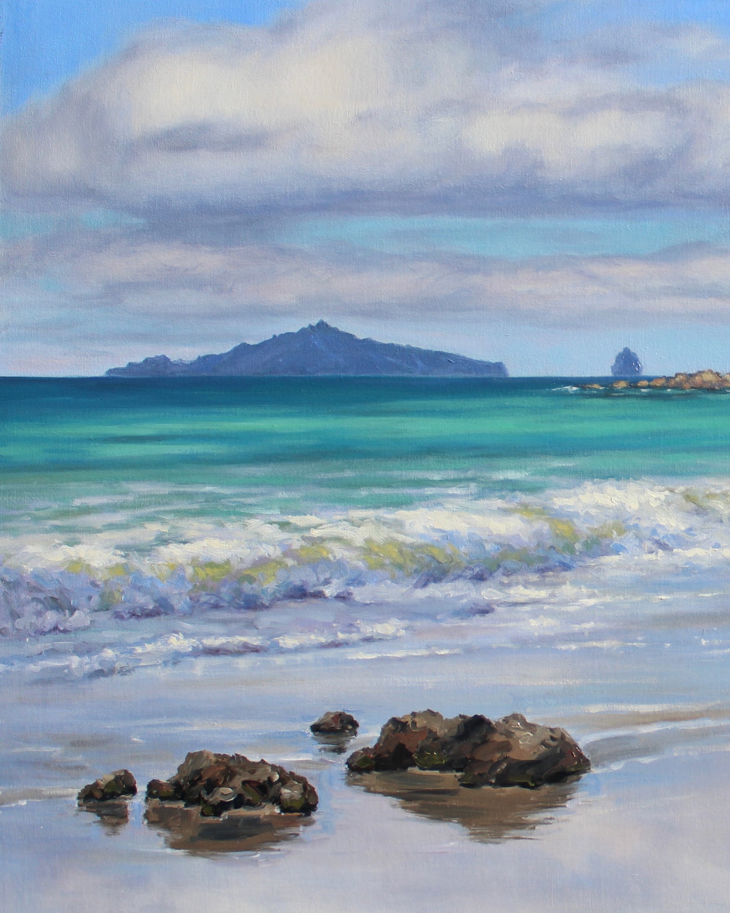 Langs Beach, New Zealand, Original Oil Painting