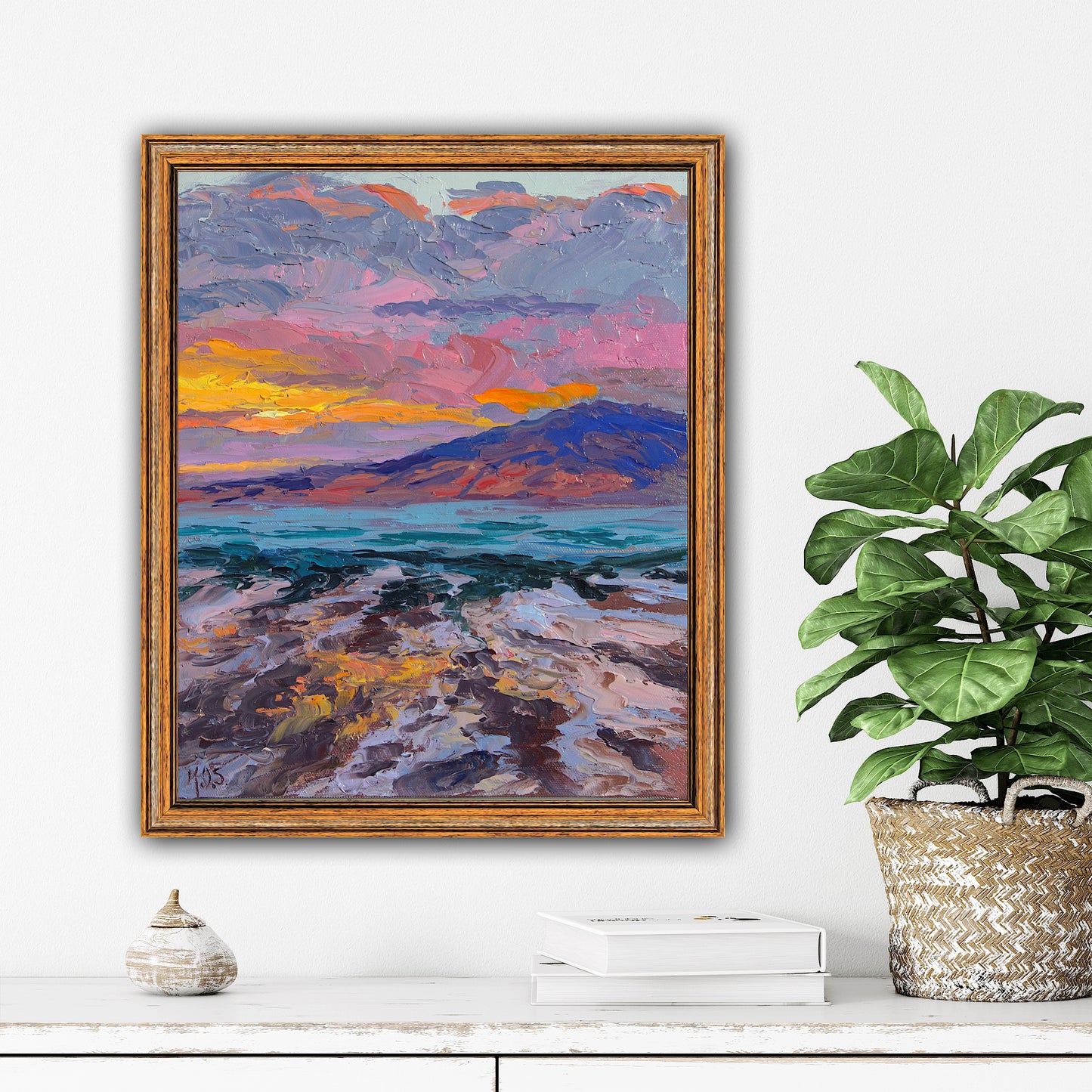 Lahaina Sunset, An original Oil Painting