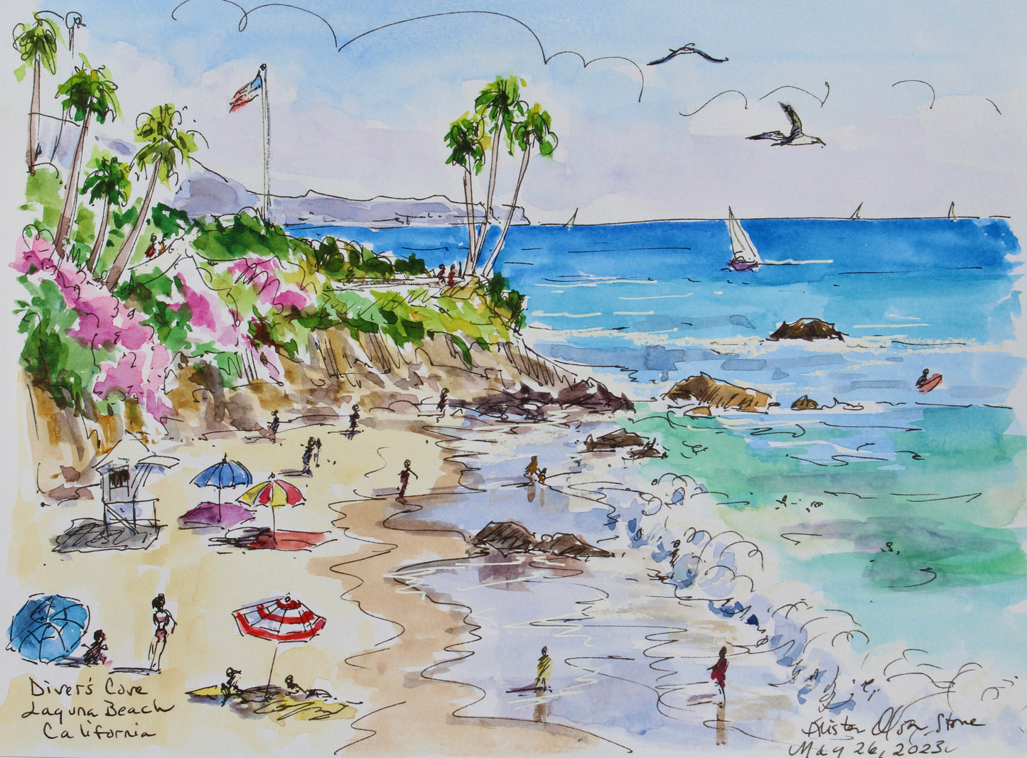 Private, In Person Watercolor Sketching Lessons