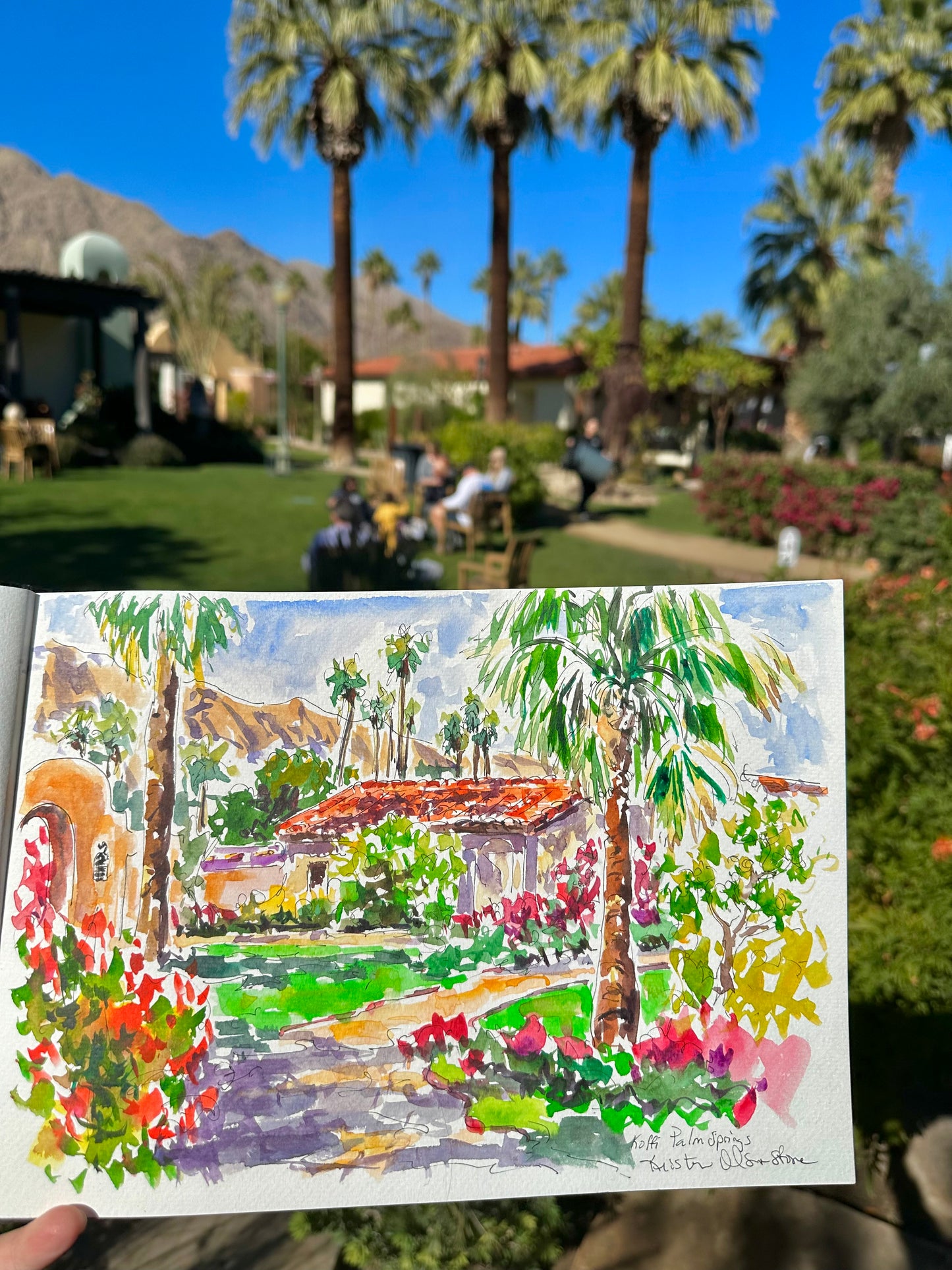 Private, In Person Watercolor Sketching Lessons