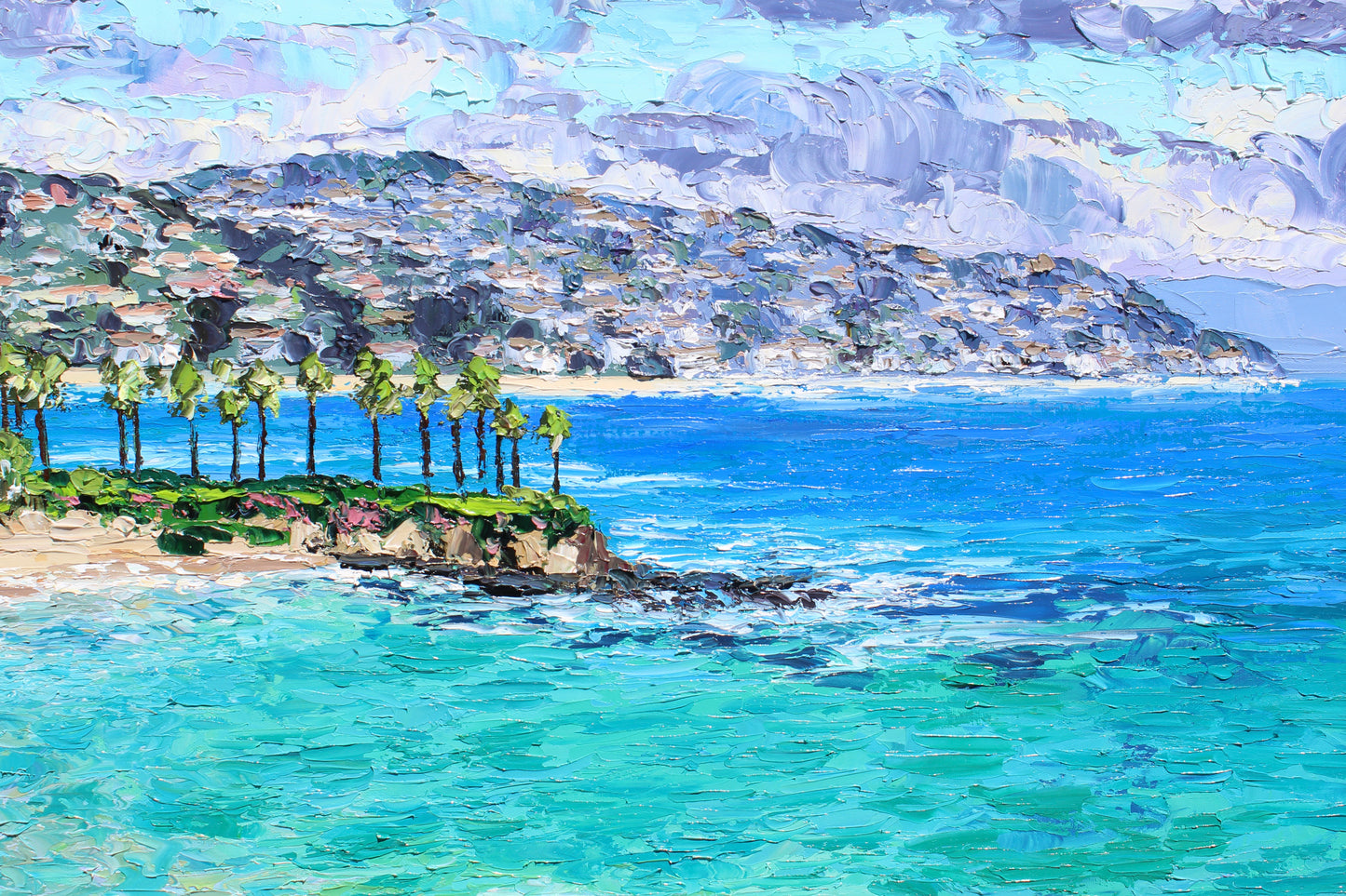Crescent Bay, After The Rain, Original 30" x 40" Oil On Canvas