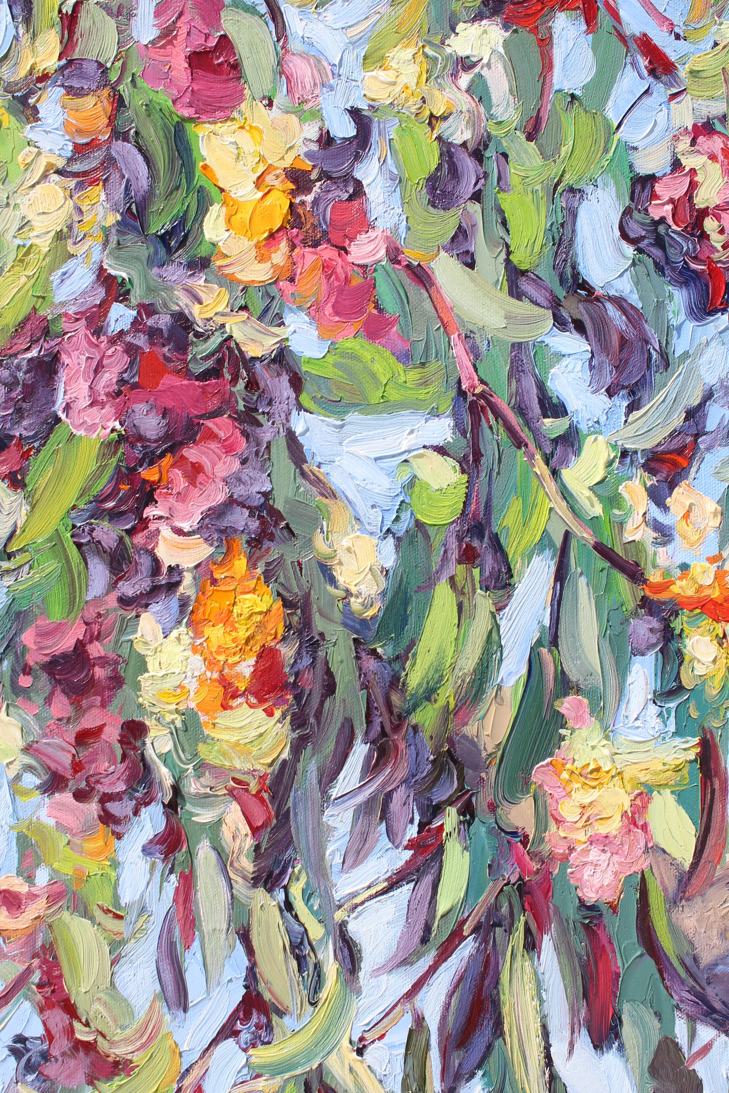 Gum Tree Blossoms, An Original Oil Painting On Canvas