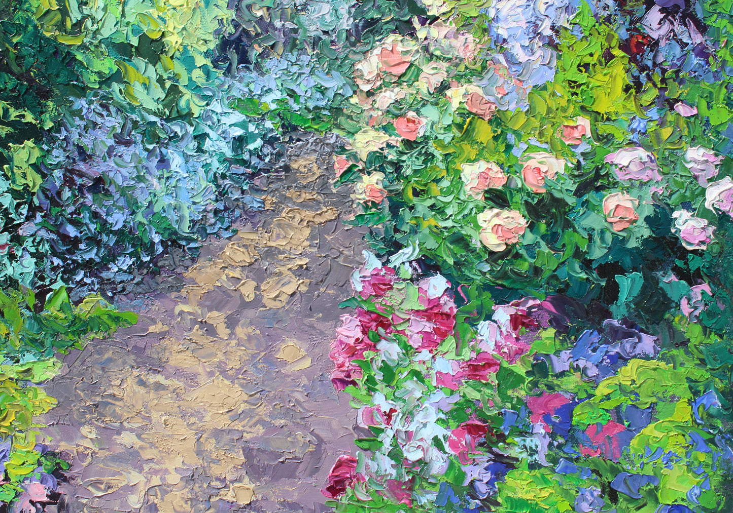 A Garden For The Queen, Original Oil Painting