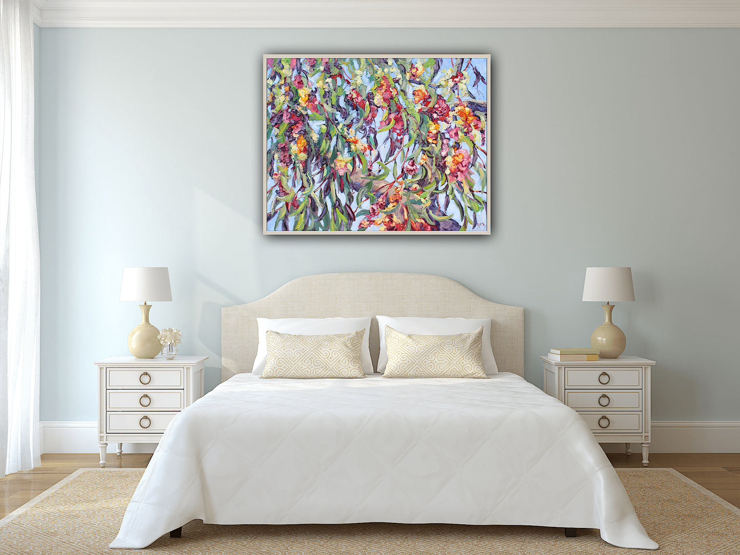 Gum Tree Blossoms, An Original Oil Painting On Canvas