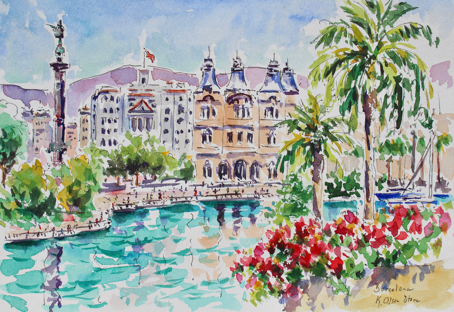 Commission A Landscape Or Seascape Commission Original Watercolor Painting