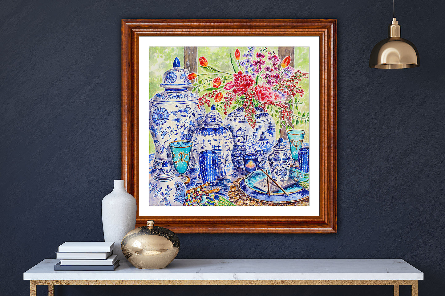 Chinoiserie Table Style Giclee Print
