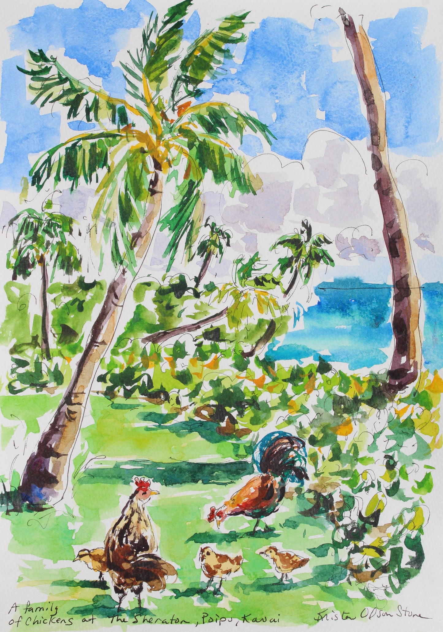 Hawaiian Cruise Travel Painting Workshop!