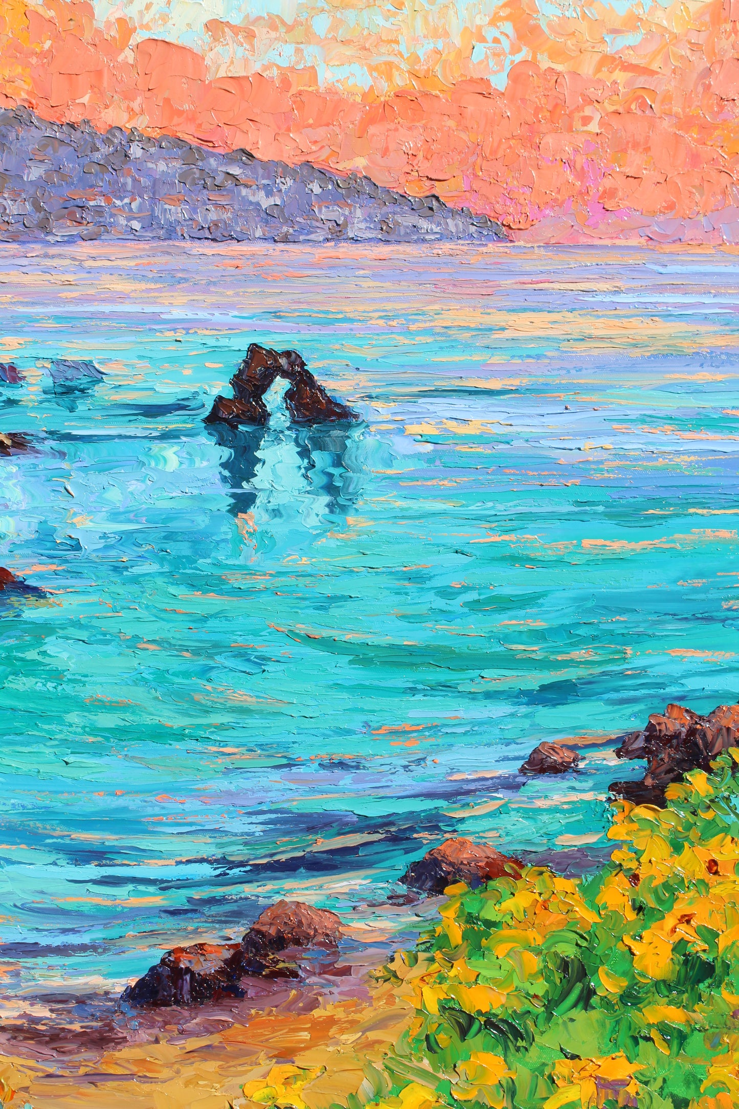 Commissioned Painting Of Little Corona Del Mar