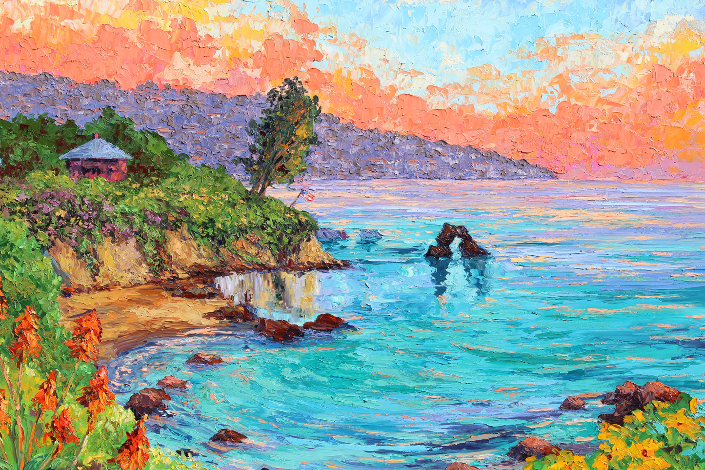 Commissioned Painting Of Little Corona Del Mar