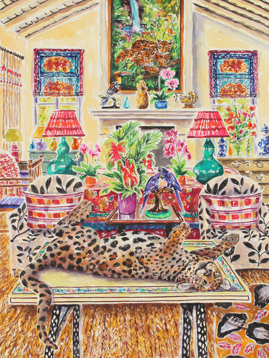 The Cat's On The Table, Giclee Print
