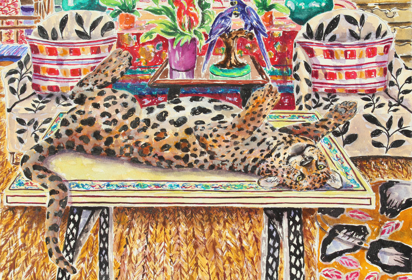 The Cat's On The Table, Giclee Print