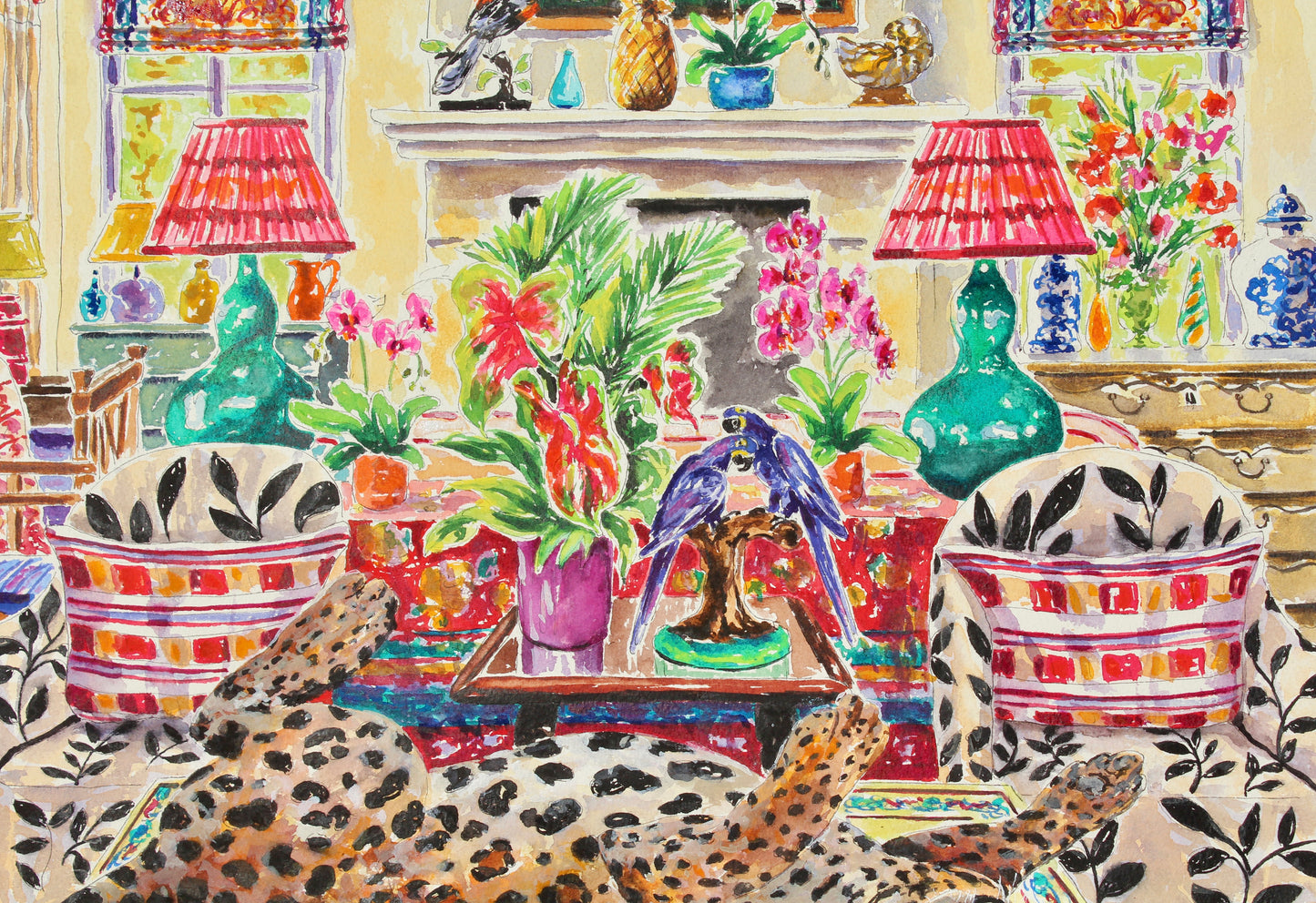 The Cat's On The Table, Giclee Print