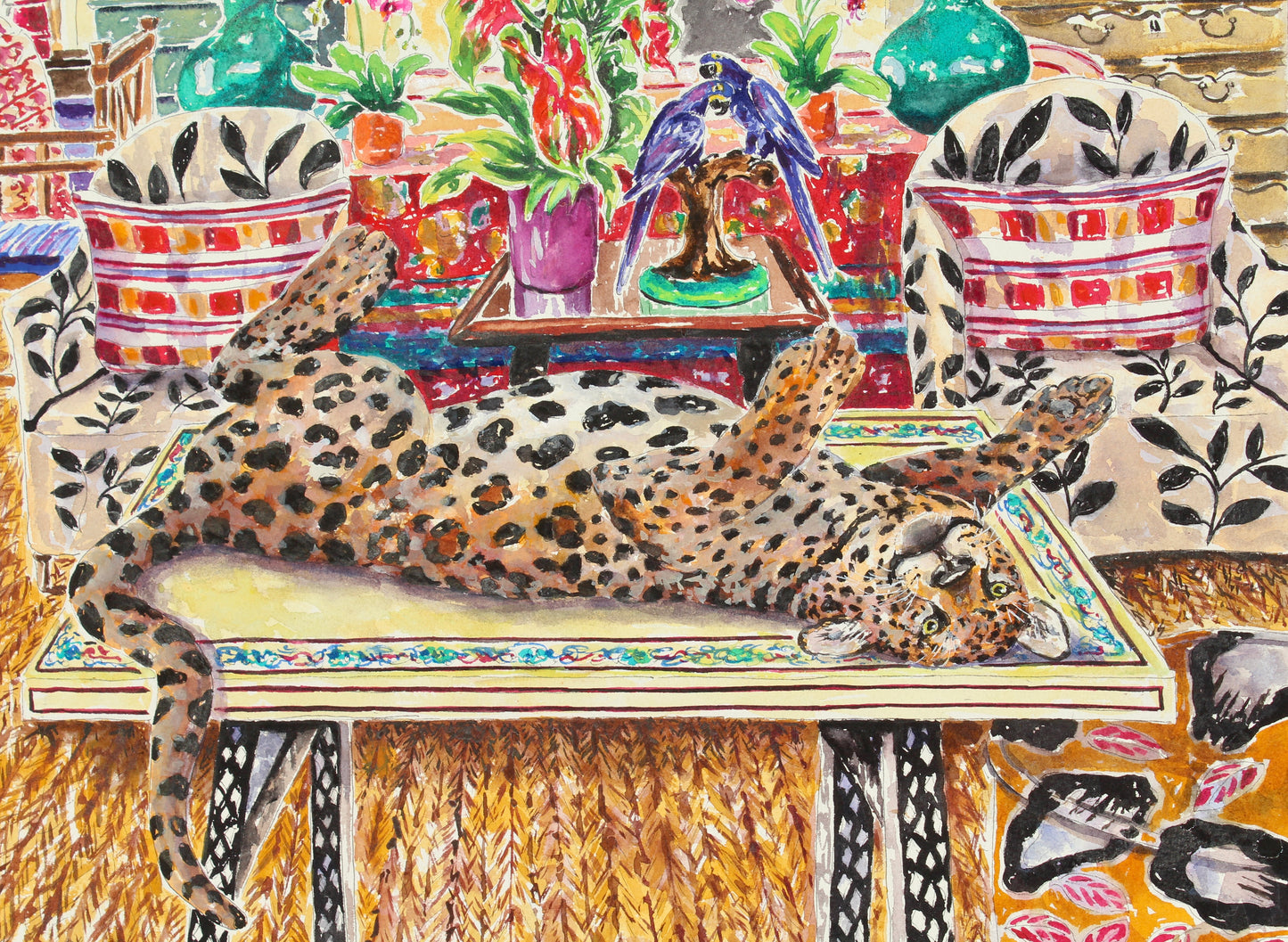 The Cat's On The Table, Giclee Print