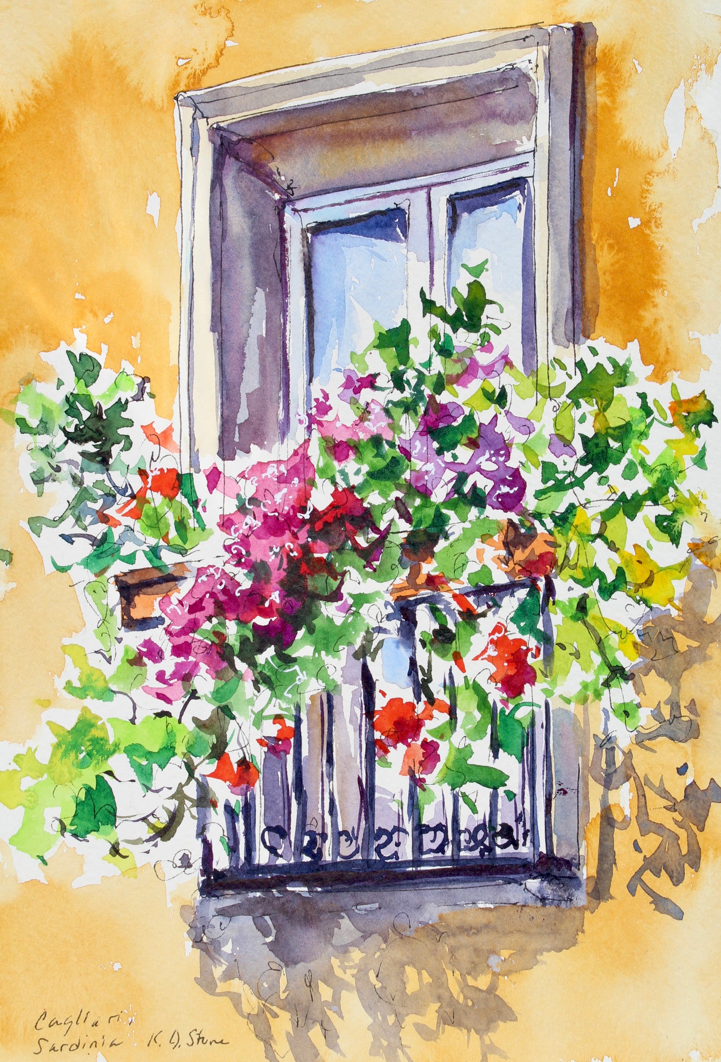 A Sunny Window Box In Sardinia