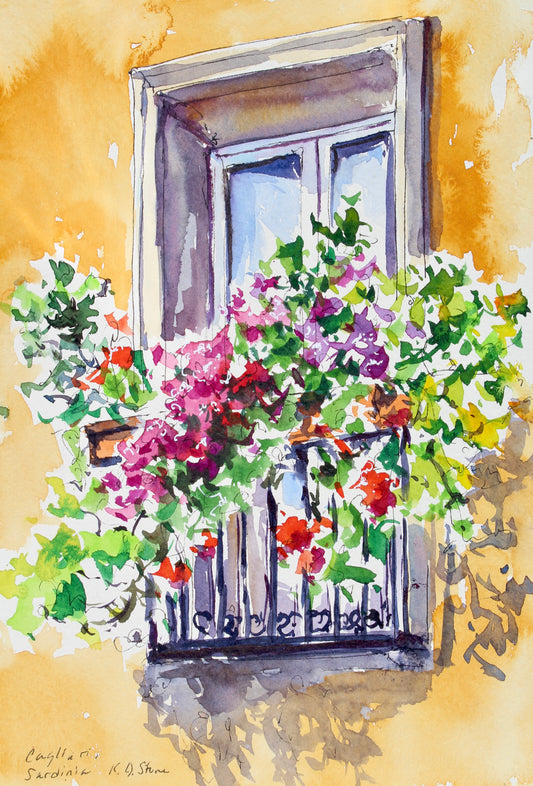 A Sunny Window Box In Sardinia