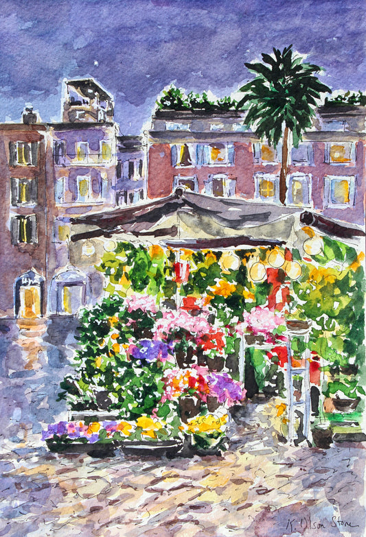 Flower Stand, Piazza Di Spagna, Rome
