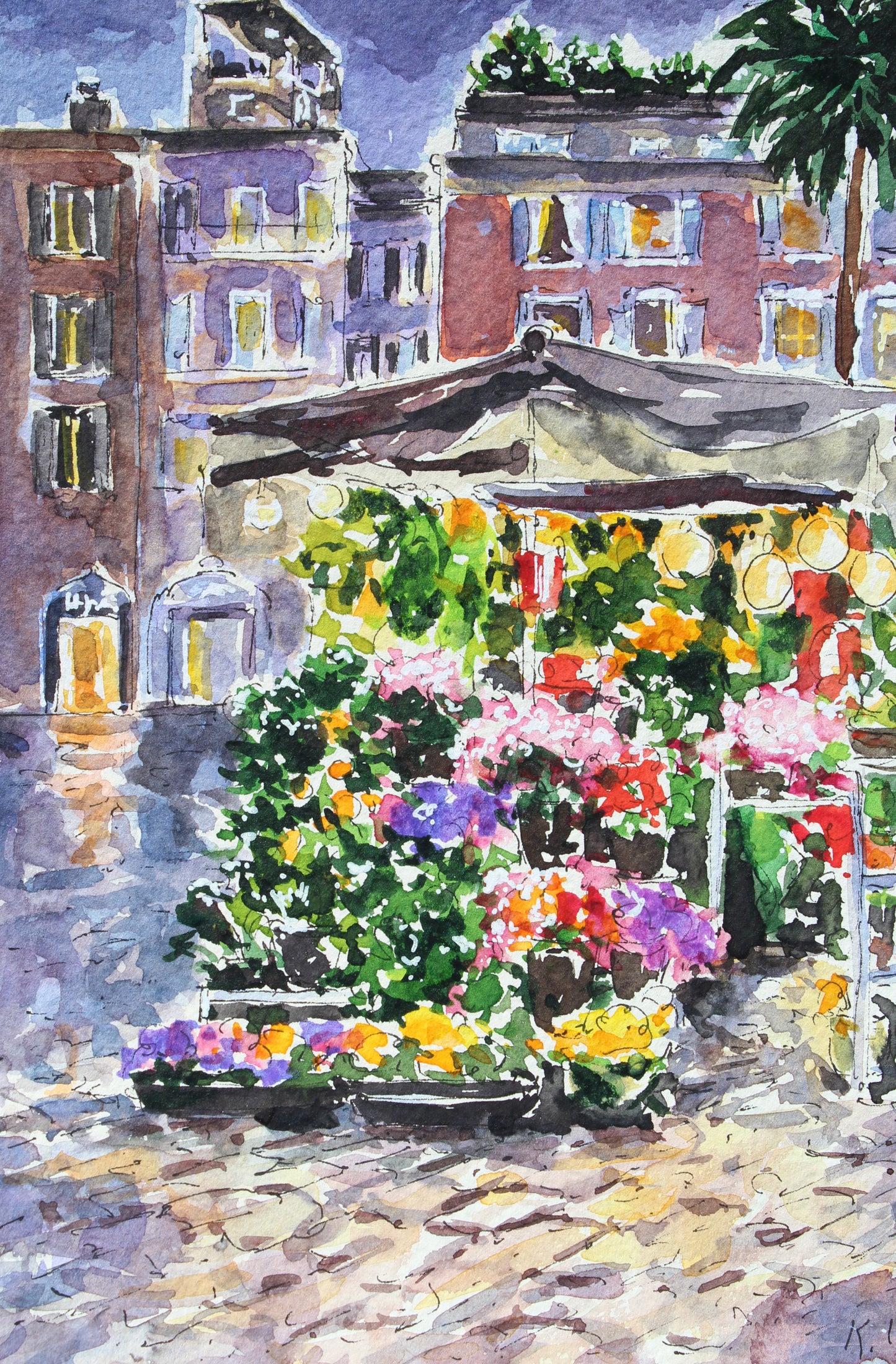 Flower Stand, Piazza Di Spagna, Rome