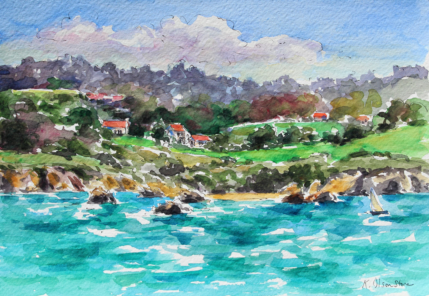 The Coast Of Spain Near La Coruna