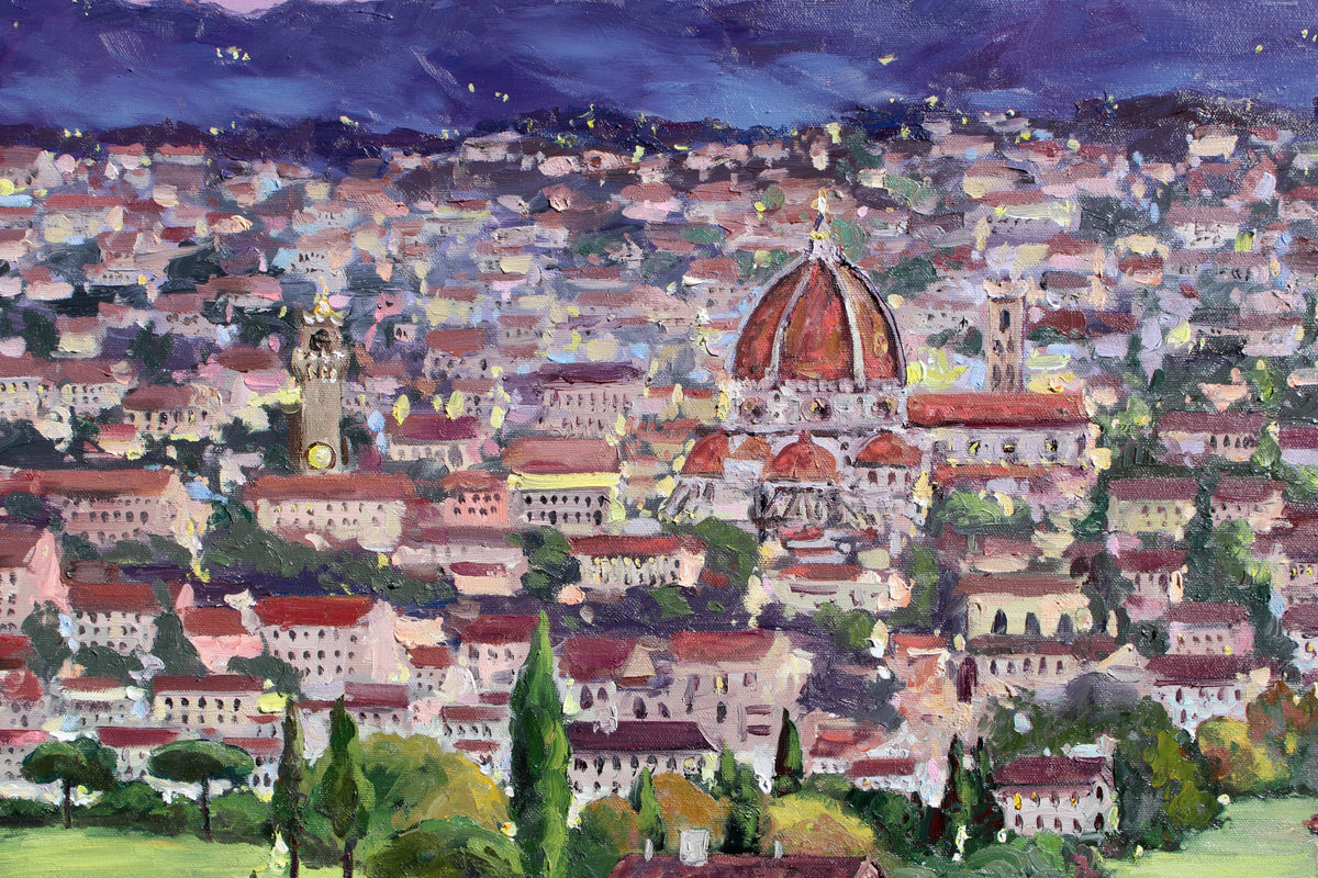Commission For Oil Painting Of The View Of Florence From Fiesole