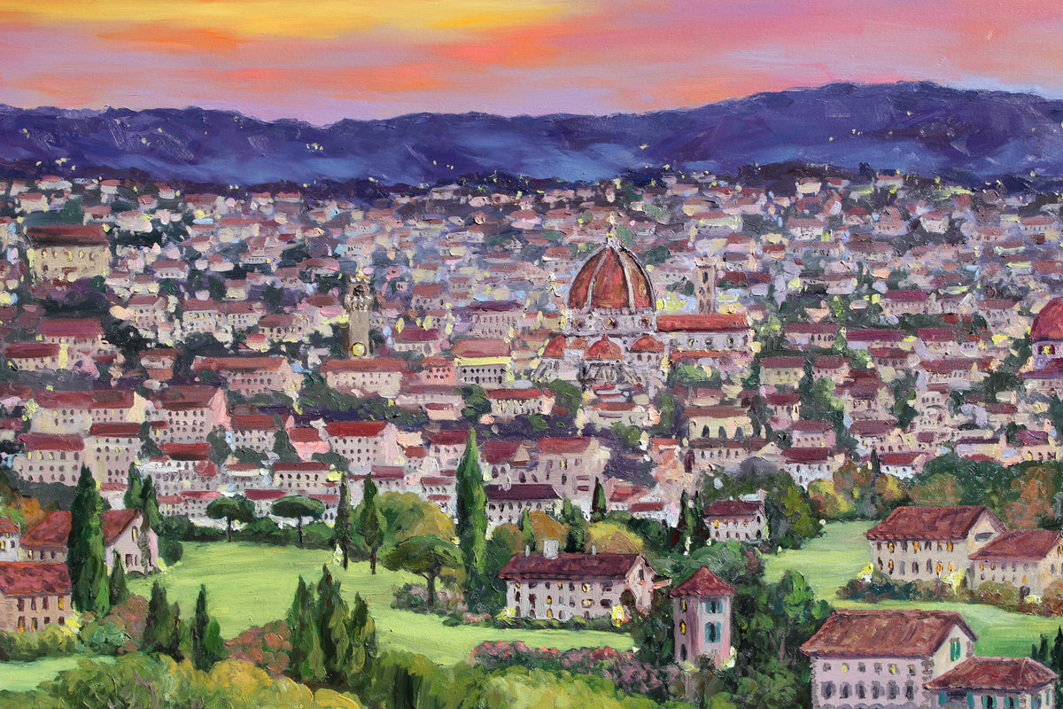 Commission For Oil Painting Of The View Of Florence From Fiesole