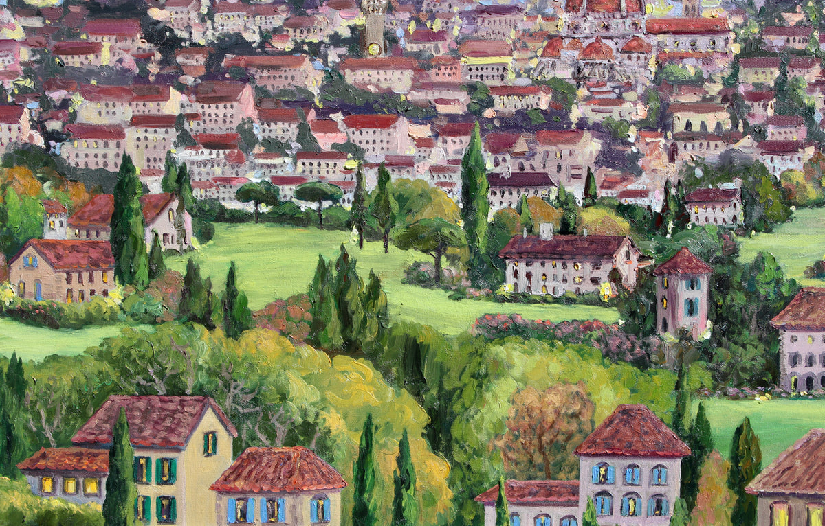 Commission For Oil Painting Of The View Of Florence From Fiesole