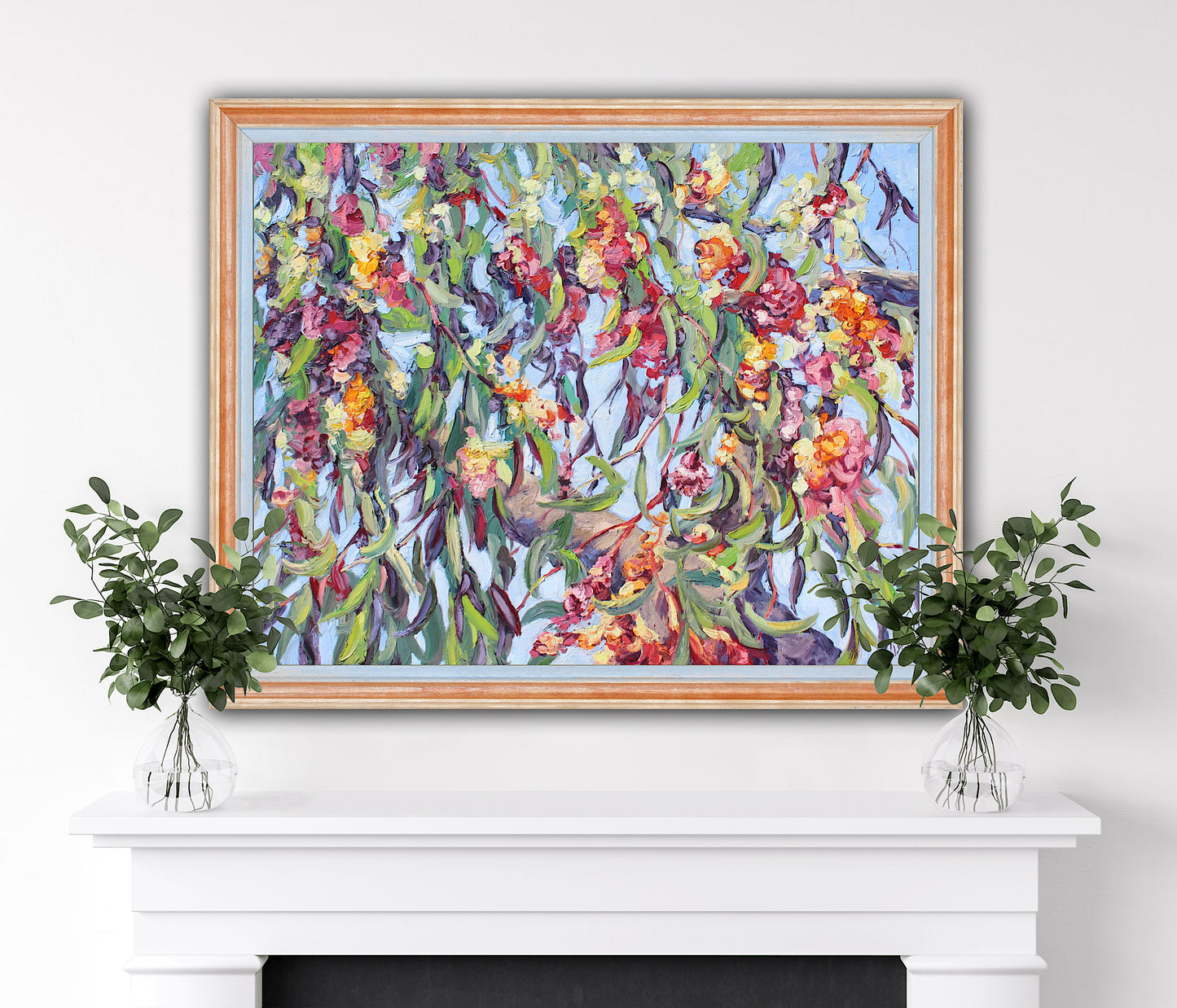 Gum Tree Blossoms, An Original Oil Painting On Canvas