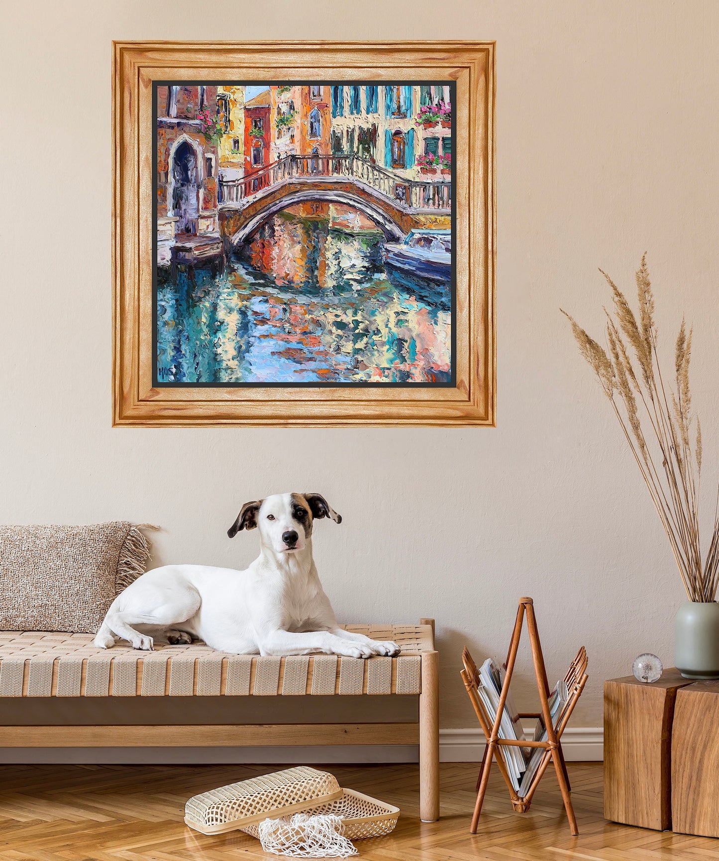 Reflections Of Venice Original Impasto Oil Painting