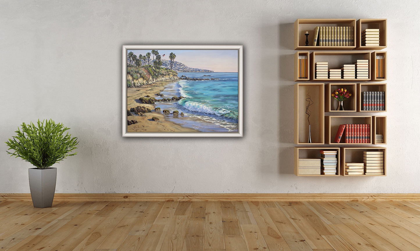 Almost Summer, Divers Cove, Laguna, California Original 30" x 40" Seascape Oil Painting