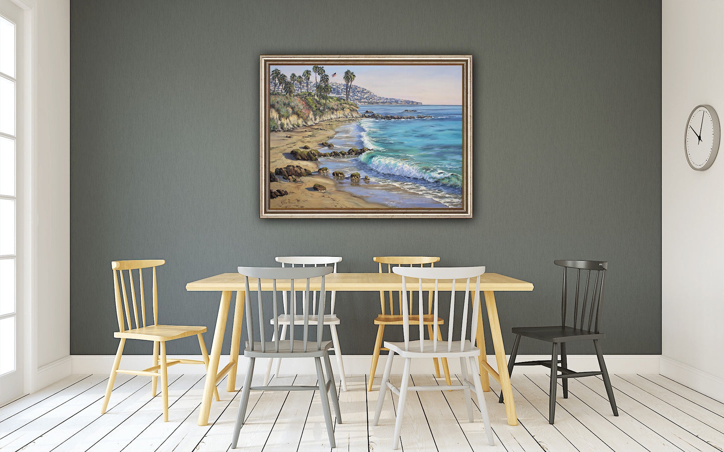 Almost Summer, Divers Cove, Laguna, California Original 30" x 40" Seascape Oil Painting