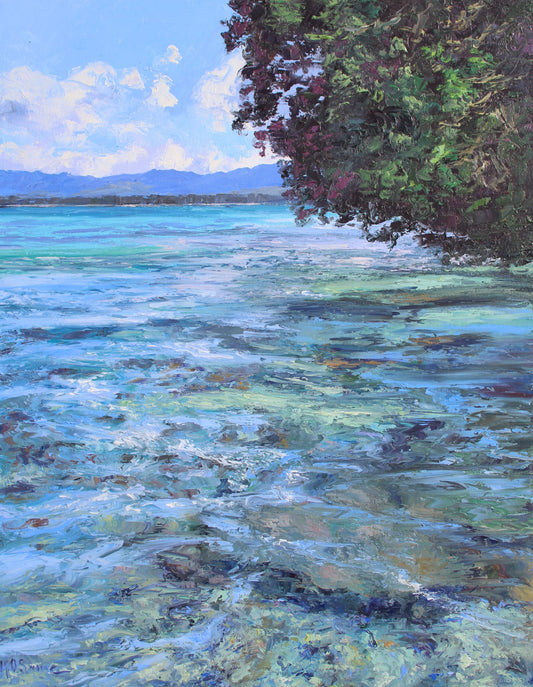 New Zealand Summer, 28" x 22" New Zealand Landscape Oil Painting
