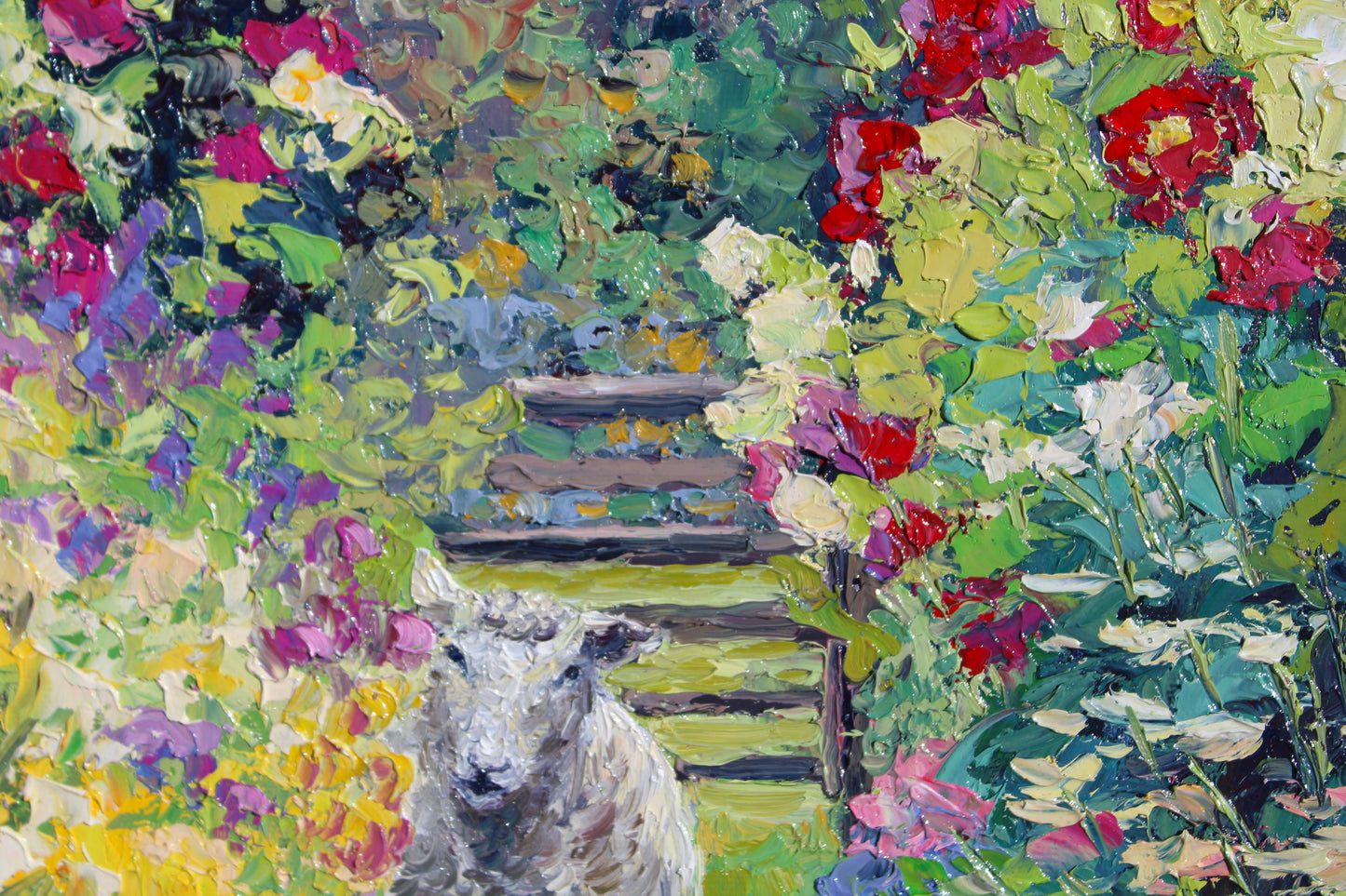 Sheep And Garden