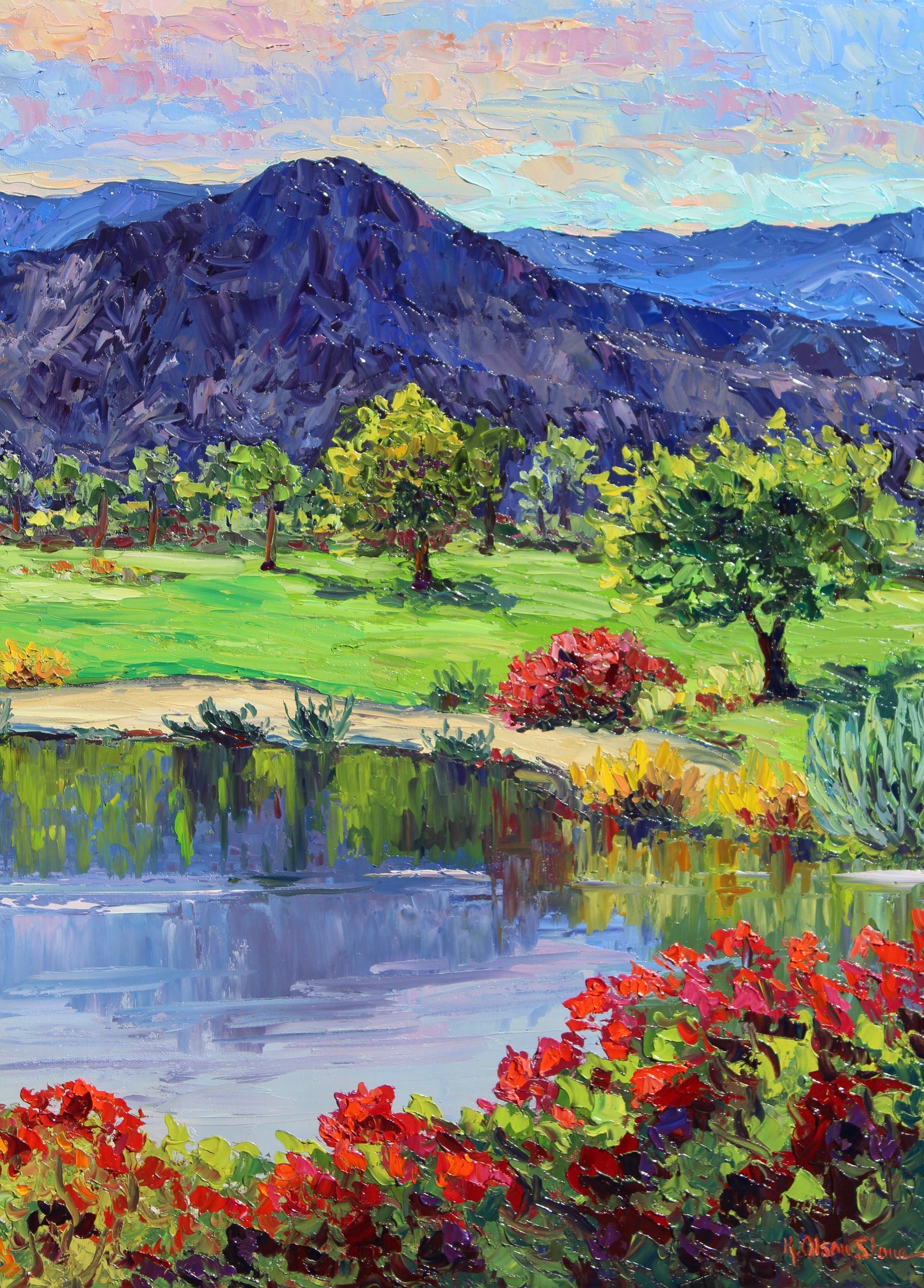 Indian Wells, Original 24" x 30" Desert Landscape Oil Painting