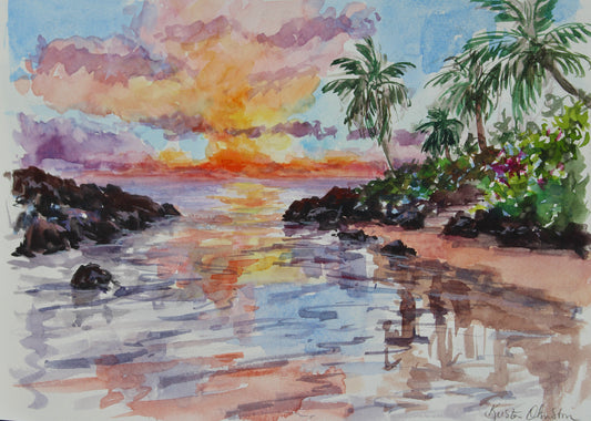 Maui Sunset Reflections