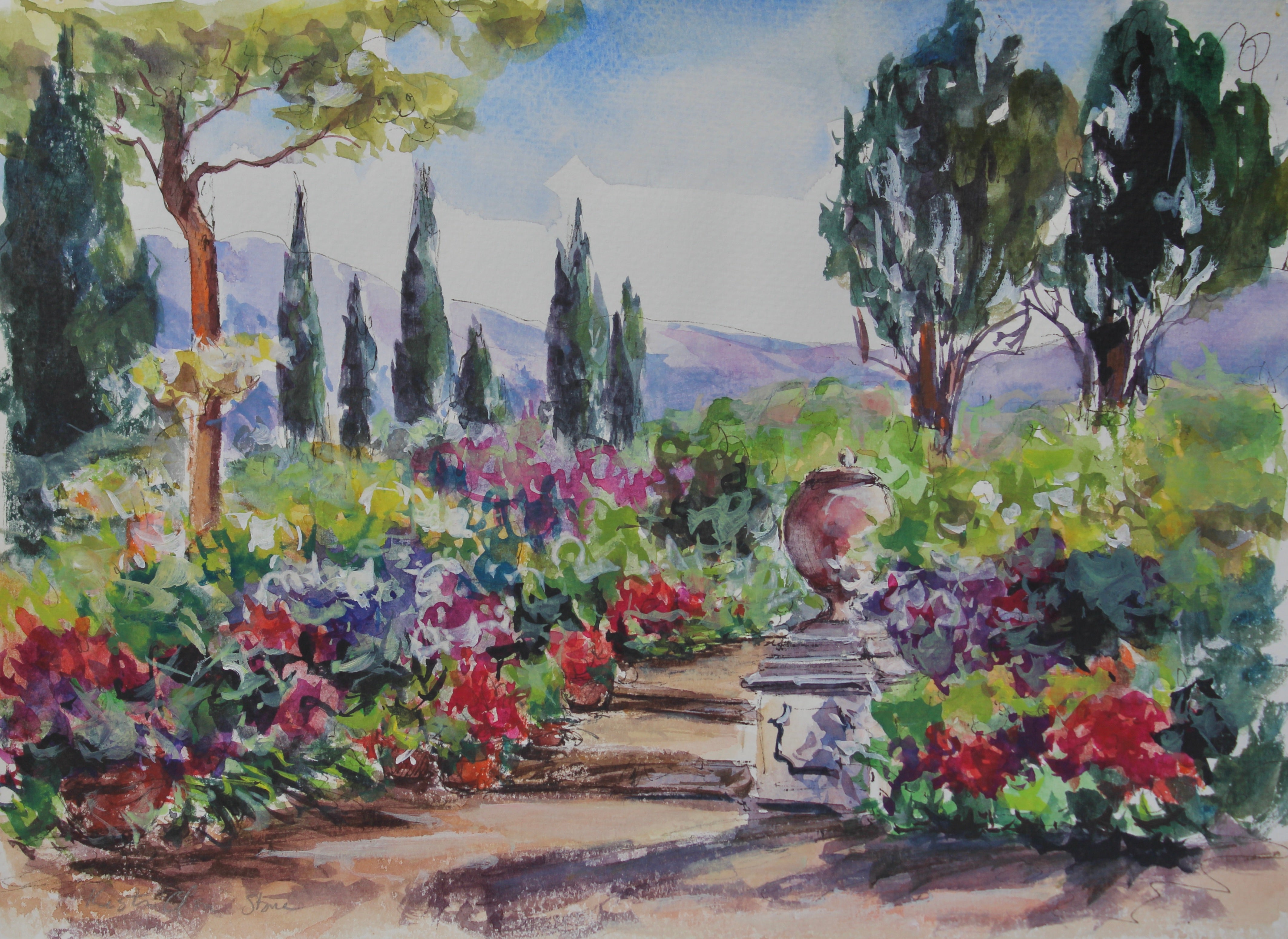 Florence Garden – Kristen Olson Stone Fine Art