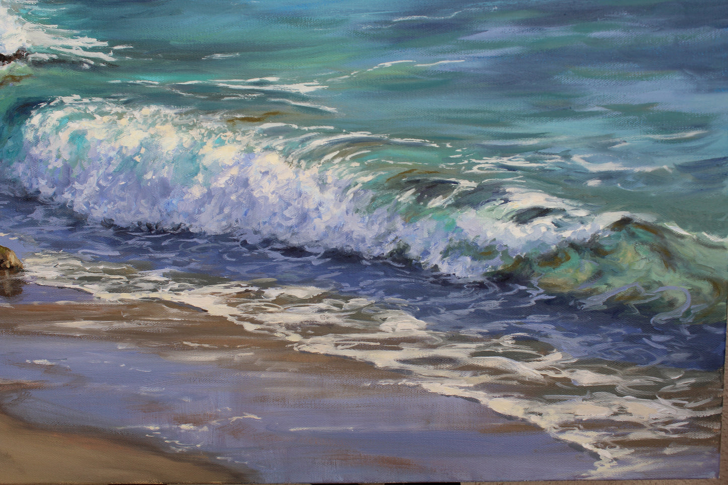Almost Summer, Divers Cove, Laguna, California Original 30" x 40" Seascape Oil Painting