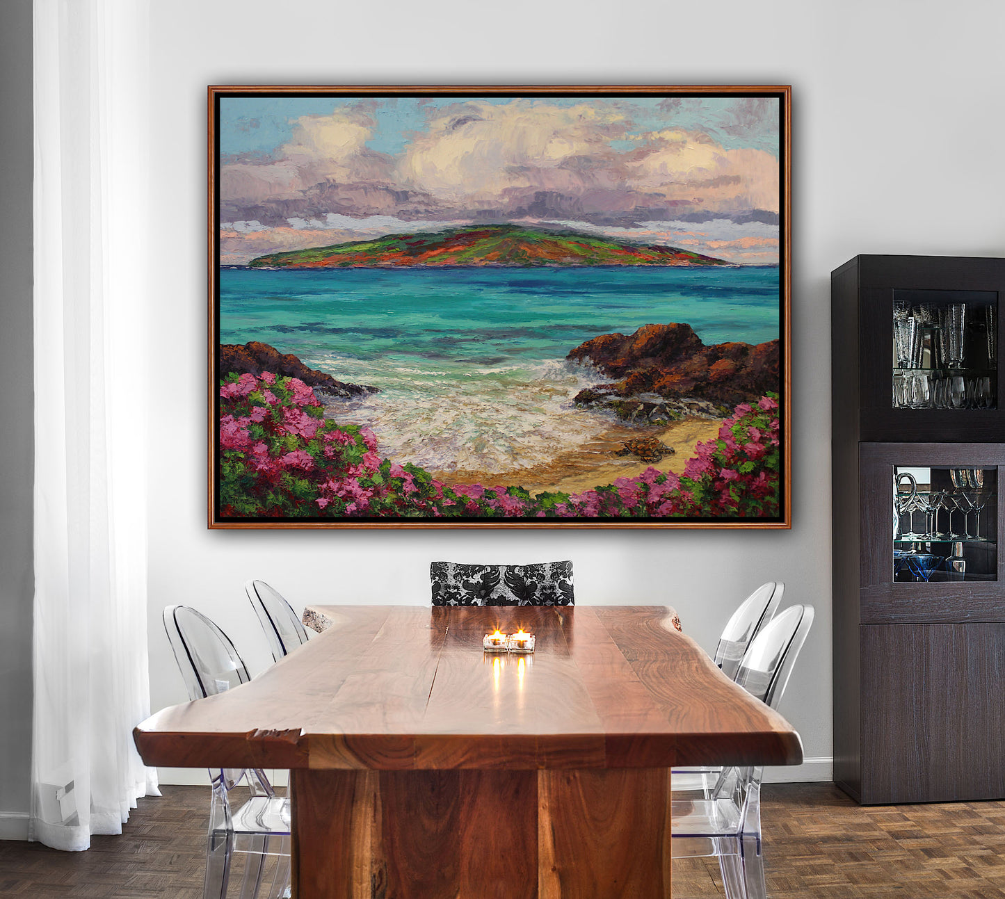 Turtle Beach Maui, An Original 30" x 40" Hawaiian Seascape Oil Painting On Canvas