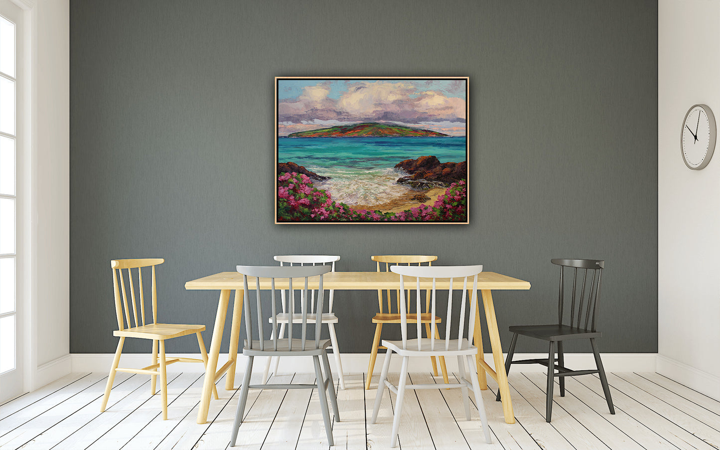 Turtle Beach Maui, An Original 30" x 40" Hawaiian Seascape Oil Painting On Canvas