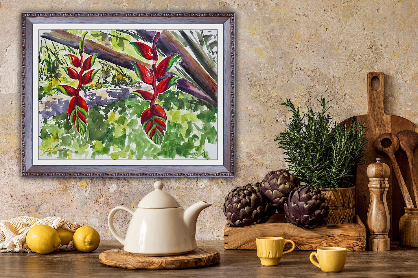 Hanging Heliconia